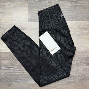 Lululemon Align HR Pant 25" - Aqueous Emboss Black AQEB